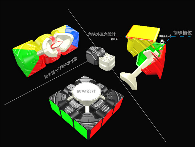 YuXin Huanglong 3x3x3 Inertial Driven Speed Cube